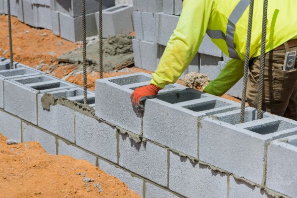 Concrete Blocks Installation in Troy
