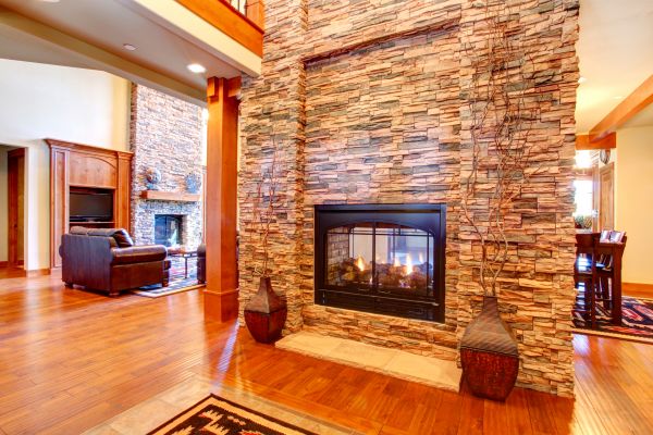 Stone Hearth Installation in Troy